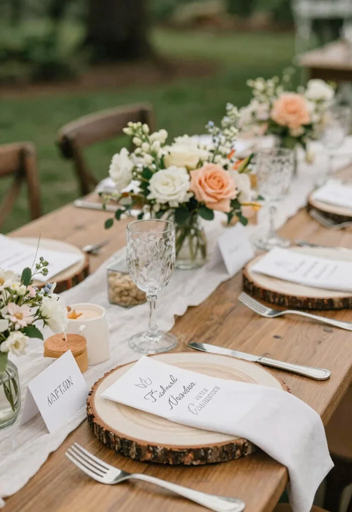 14 Boho Table Decor Wedding Ideas With Earthy Touch - 9. Personal Touches 1