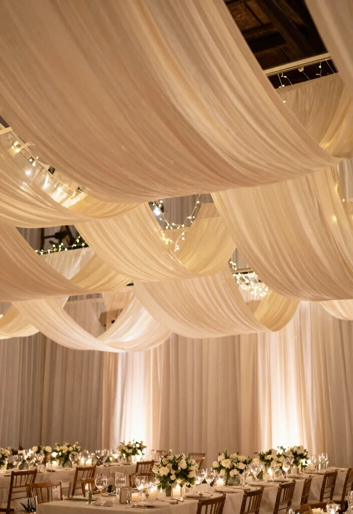 14 Wedding Decorations Simple Elegant Ideas That Wow - 12. Dreamy Draping 1