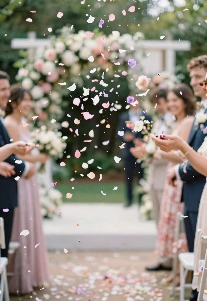 14 Wedding Decorations Simple Elegant Ideas That Wow - 2. Biodegradable Confetti 1