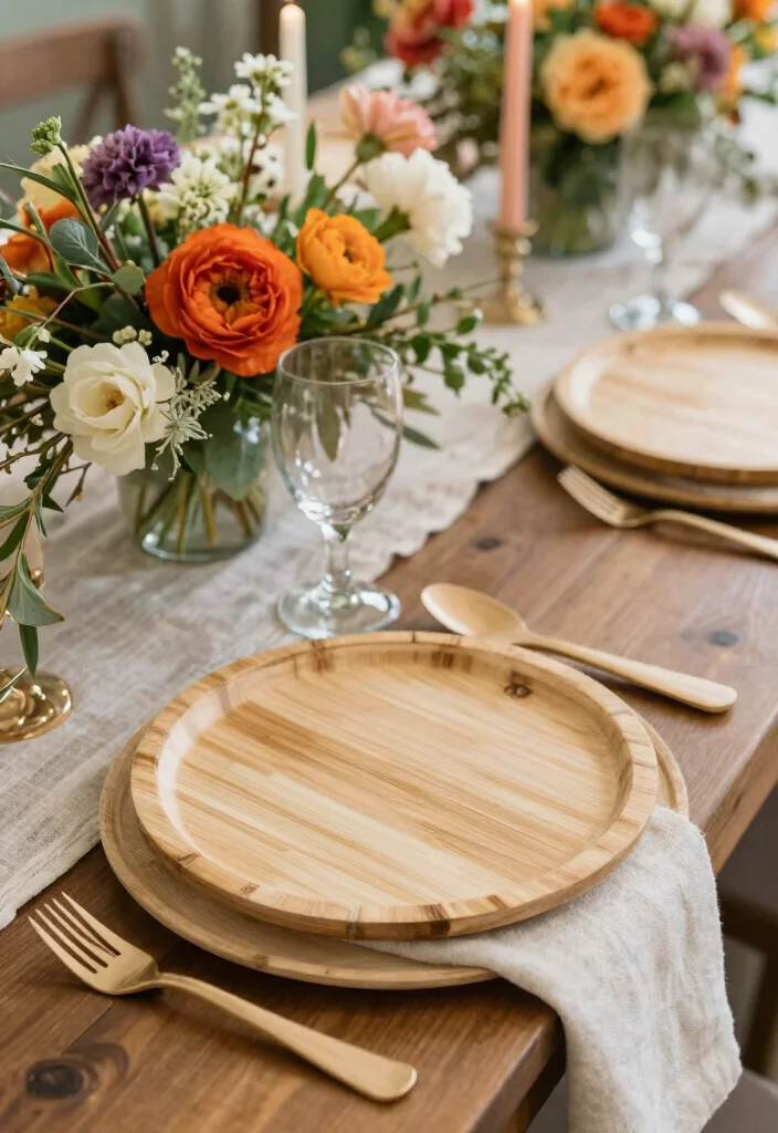14 Wedding Decorations Simple Elegant Ideas That Wow - 6. Eco-Friendly Tableware 1