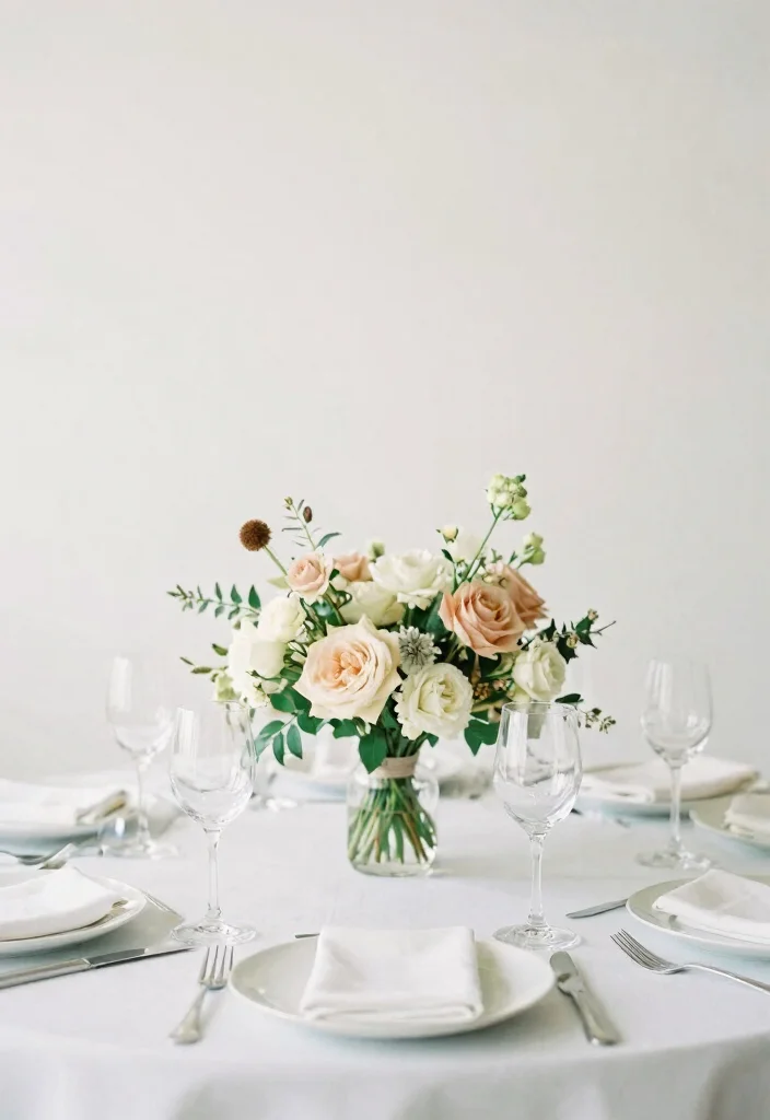 14 Wedding Decorations Simple Elegant Ideas That Wow - 7. Minimalist Centerpieces 1