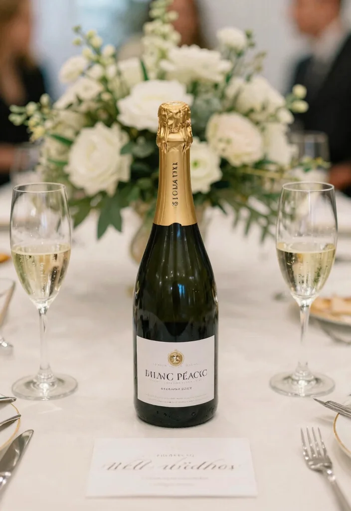 14 Wedding Guest Book Table Decorations Ideas That Impress - 7. Champagne Bottle Guest Book 1