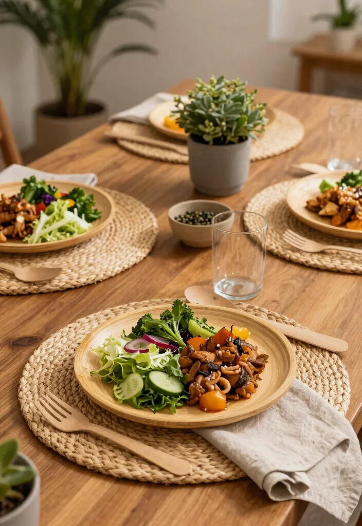 14 Wedding Table Settings Simple Ideas That Still Wow - 2. Eco-Friendly Tableware 1