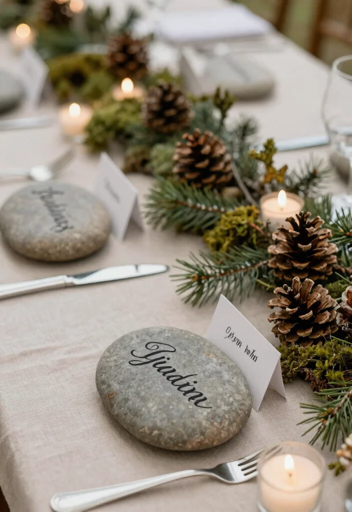 14 Wedding Table Settings Simple Ideas That Still Wow - 5. Natural Elements 1