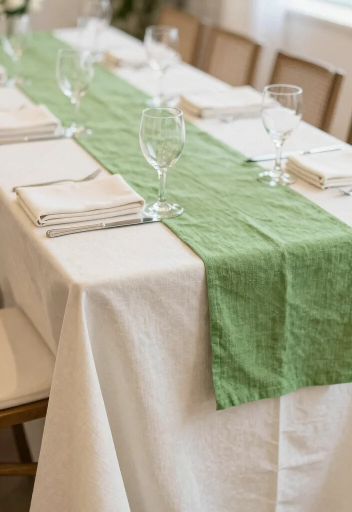 14 Wedding Table Settings Simple Ideas That Still Wow - 8. Simple and Elegant Linens 1