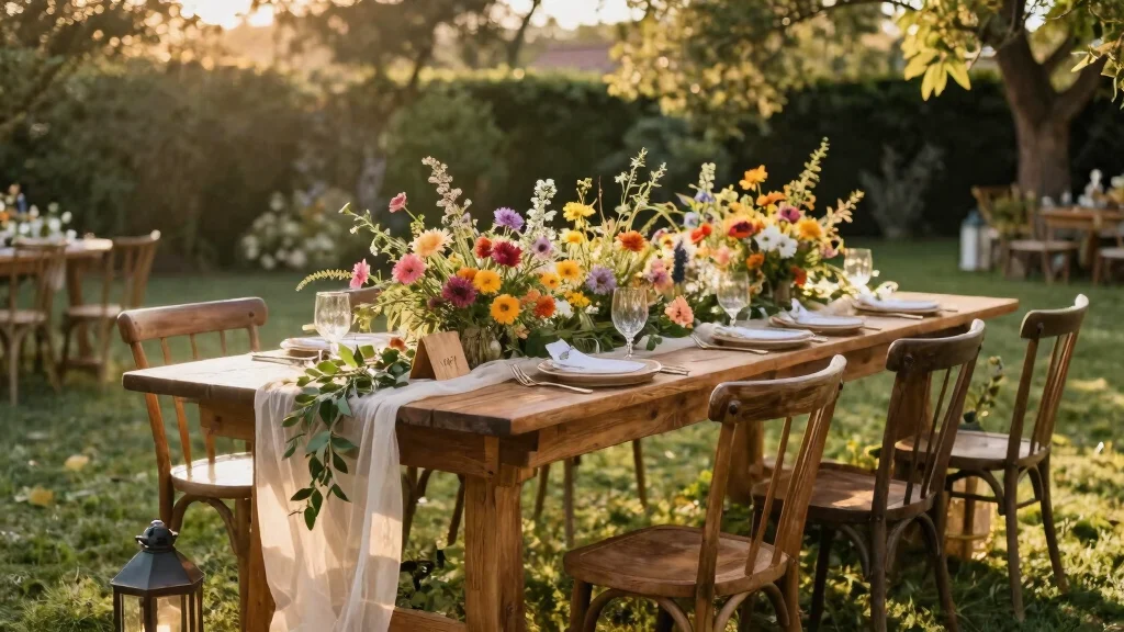 14 Wood Table Wedding Decor Ideas With Natural Texture