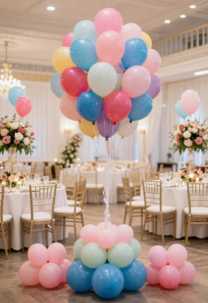 15 Balloon Decorations Wedding Ideas That Look Magical - 5. Stunning Balloon Bouquets 1