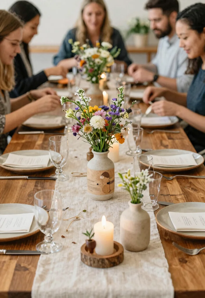 15 Eco-Friendly Table Centre Pieces Wedding Ideas That Stand Out - 13. DIY Centrepieces: Personal Touch 1