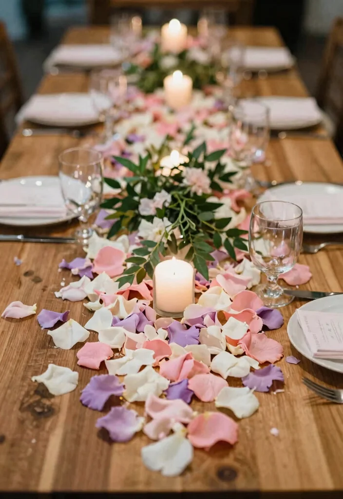 15 Eco-Friendly Table Centre Pieces Wedding Ideas That Stand Out - 8. Eco-Friendly Confetti and Petals 1