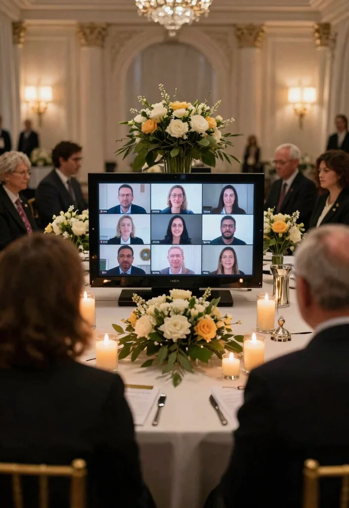 15 Memorial Table Wedding Ideas That Honor Loved Ones - 14. Virtual Tribute Space 1