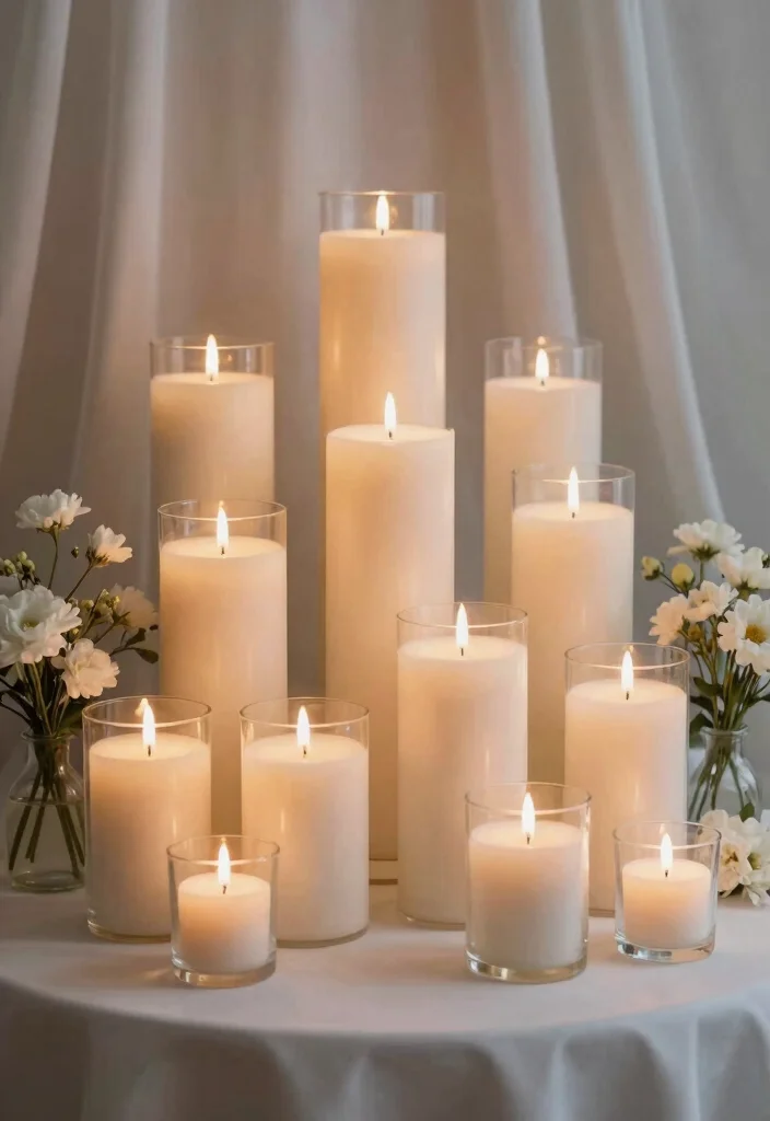 15 Memorial Table Wedding Ideas That Honor Loved Ones - 2. Candles for Remembrance 1
