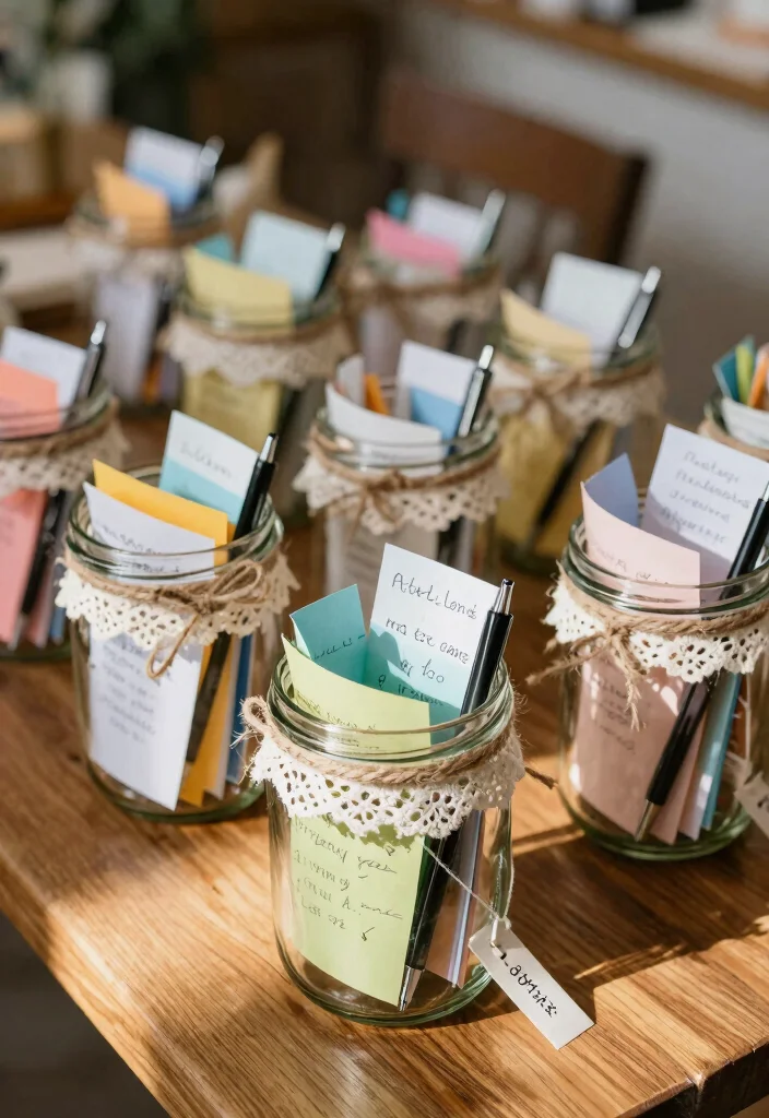 15 Memorial Table Wedding Ideas That Honor Loved Ones - 3. Memory Jars 1