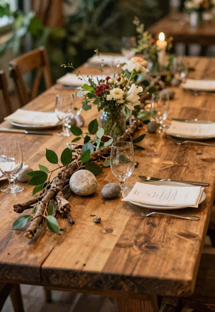 15 Rustic Head Table Wedding Ideas That Feel Cozy - 11. Incorporate Natural Elements 1