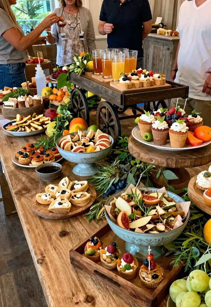 15 Rustic Head Table Wedding Ideas That Feel Cozy - 12. Unique Serving Displays 1