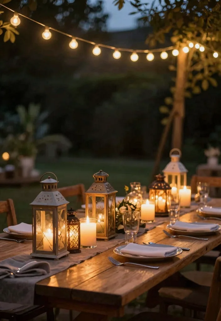 15 Rustic Head Table Wedding Ideas That Feel Cozy - 5. Warm Lighting 1