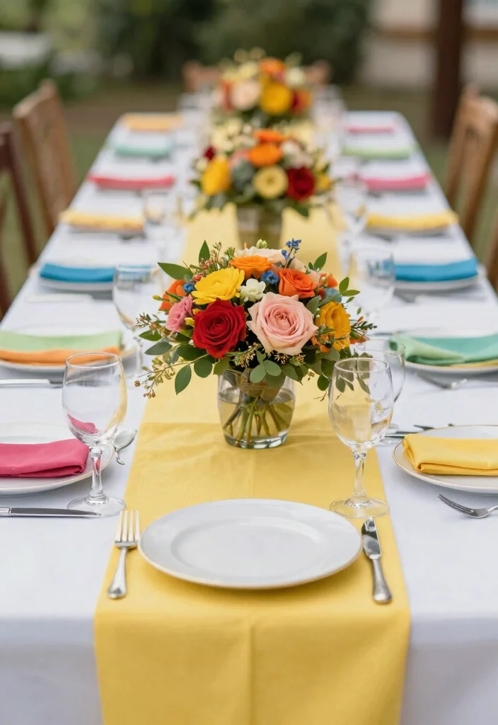 15 Stunning Indian Wedding Table Decor Ideas for a Sustainable Celebration - 11. Colorful Table Accents 1