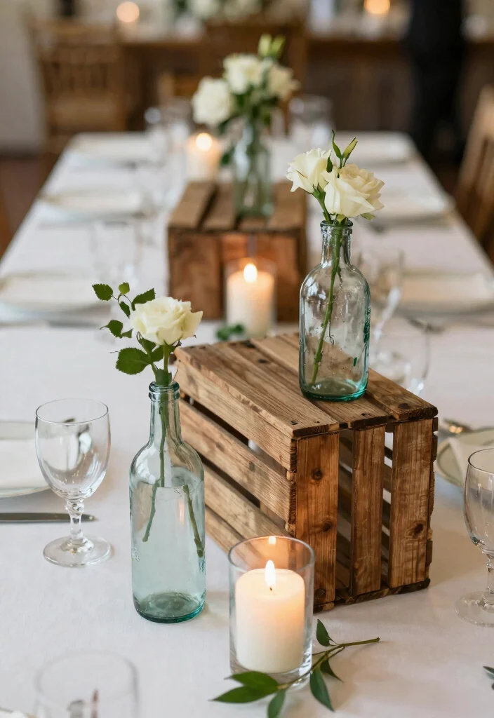 15 Stunning Indian Wedding Table Decor Ideas for a Sustainable Celebration - 12. Upcycled Table Decor 1