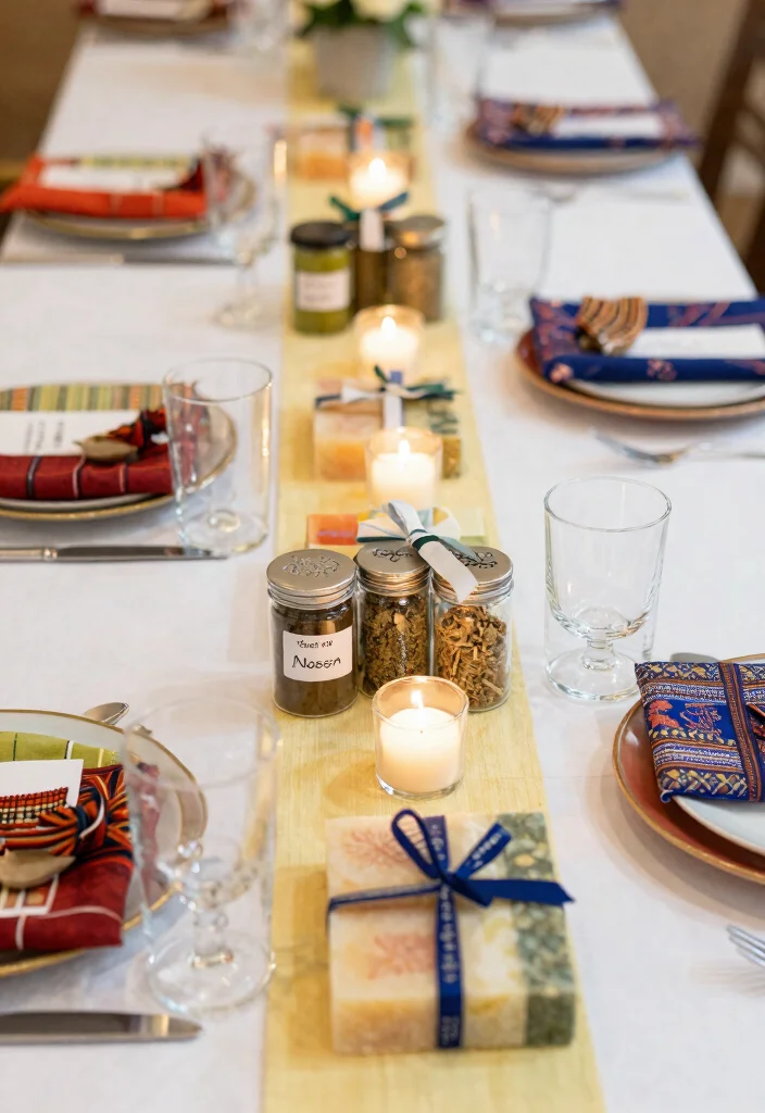 15 Stunning Indian Wedding Table Decor Ideas for a Sustainable Celebration - 14. Personalized Favors as Decor 1