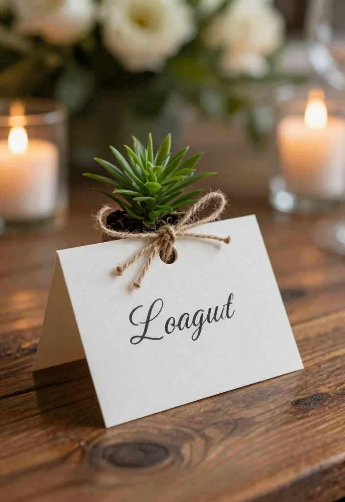 15 Stunning Indian Wedding Table Decor Ideas for a Sustainable Celebration - 4. Lokta Paper Place Cards 1
