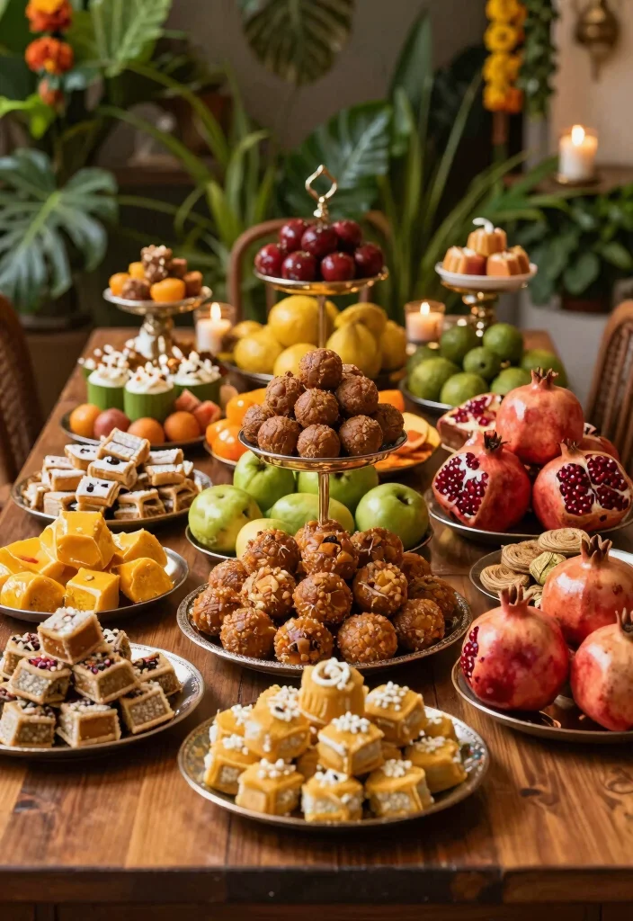 15 Stunning Indian Wedding Table Decor Ideas for a Sustainable Celebration - 5. Edible Centerpieces 1