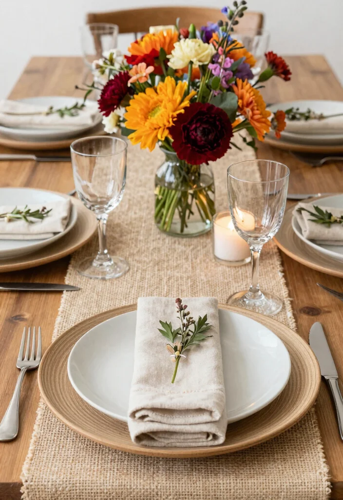 15 Stunning Indian Wedding Table Decor Ideas for a Sustainable Celebration - 9. Natural Fiber Table Decor 1