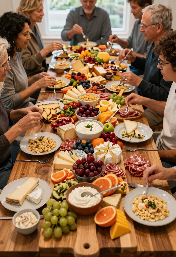 15 Wedding Charcuterie Table Ideas Guests Will Love - 11. Family-Style Charcuterie 1