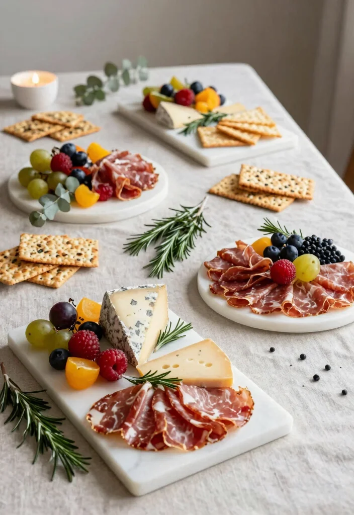 15 Wedding Charcuterie Table Ideas Guests Will Love - 5. Minimalist Chic Display 1