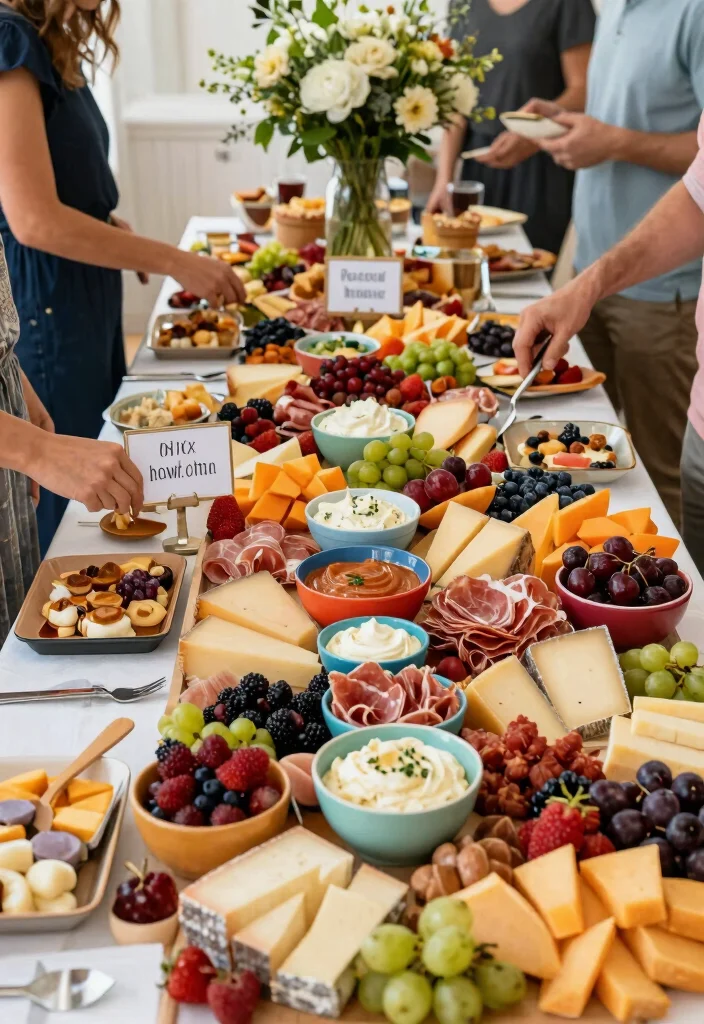 15 Wedding Charcuterie Table Ideas Guests Will Love - 7. Interactive Build-Your-Own Charcuterie 1