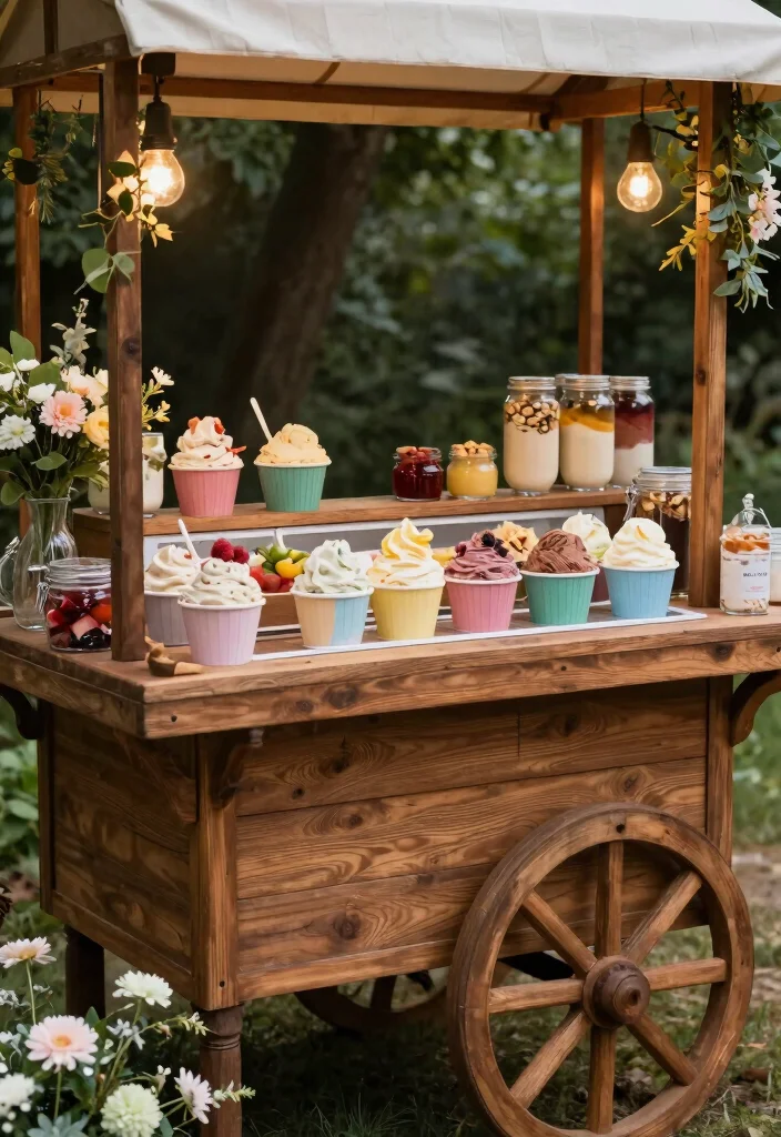 15 Wedding Dessert Table Elegant Ideas That Impress Guests 53 15 Wedding Dessert Table Elegant Ideas That Impress Guests - 13. Artisan Gelato Station 1