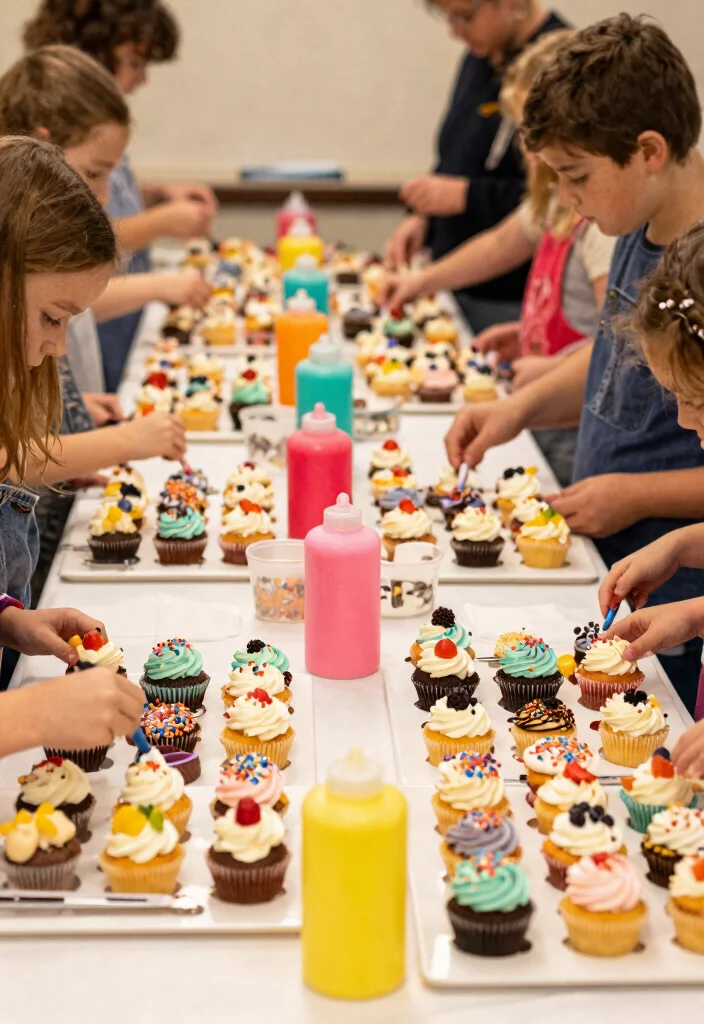 15 Wedding Dessert Table Elegant Ideas That Impress Guests 54 15 Wedding Dessert Table Elegant Ideas That Impress Guests - 14. Cupcake Decorating Station 1