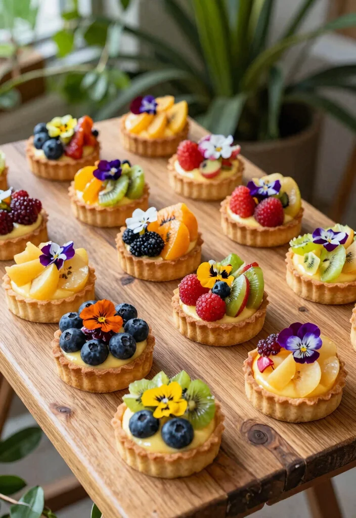 15 Wedding Dessert Table Elegant Ideas That Impress Guests 37 15 Wedding Dessert Table Elegant Ideas That Impress Guests - 7. Elegant Fruit Tart Display 1