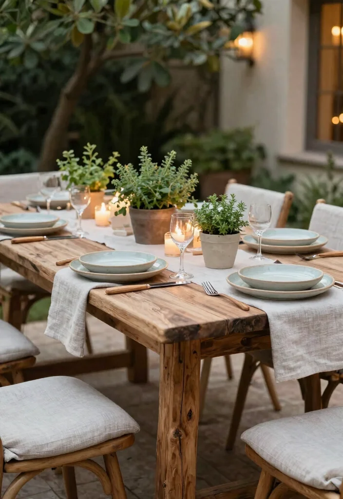 15 Wedding Dining Table Set Up Ideas That Feel Luxurious - 1. Natural Wood Elegance 1