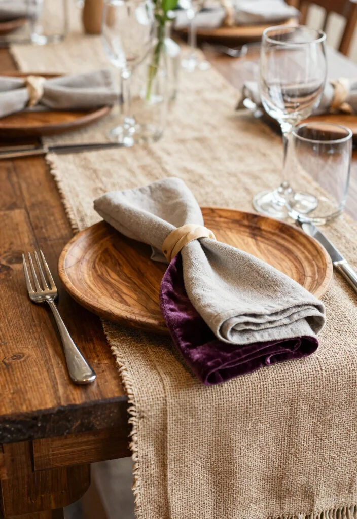 15 Wedding Dining Table Set Up Ideas That Feel Luxurious - 10. Layering Textures 1