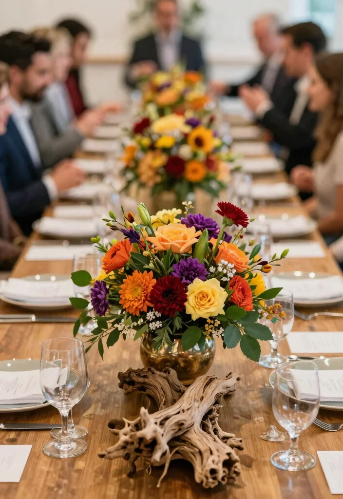 15 Wedding Dining Table Set Up Ideas That Feel Luxurious - 13. Statement Centerpieces 1
