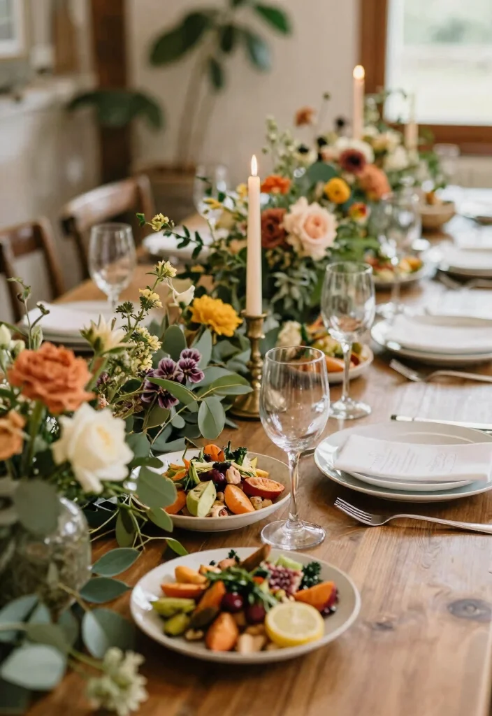 15 Wedding Dining Table Set Up Ideas That Feel Luxurious - 15. Seasonal Delights 1