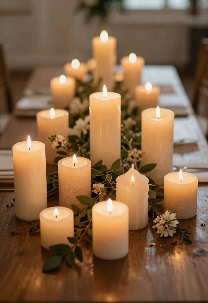 15 Wedding Table Candles Ideas for a Romantic Glow - 6. Hand-Poured Beeswax Candles 1
