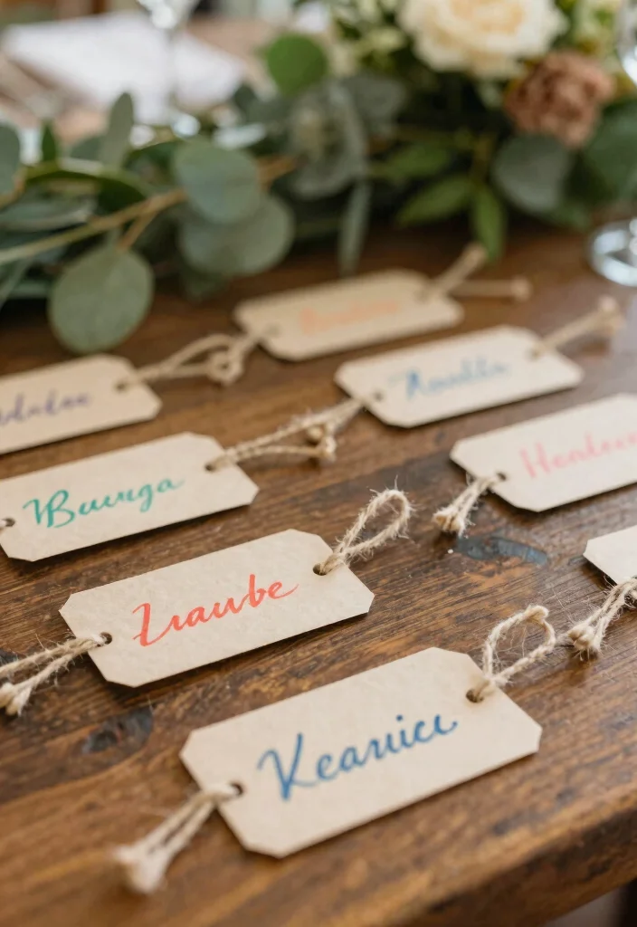 16 Creative Name Tags Wedding Table Ideas That Are Eco-Friendly - 1. Seed Paper Name Tags 1