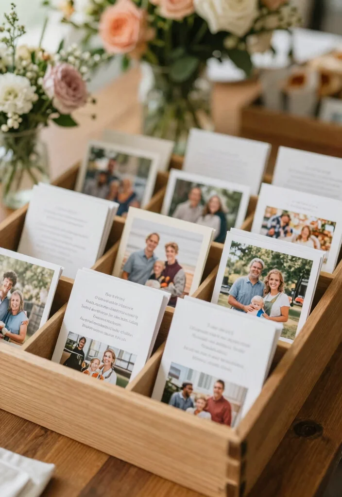 16 Heaven Wedding Sign Memory Table Ideas That Honor Beautifully - 12. Heartfelt Recipe Cards 1