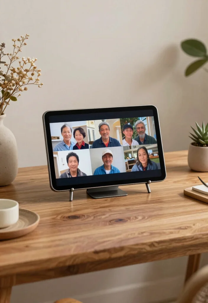 16 Heaven Wedding Sign Memory Table Ideas That Honor Beautifully - 9. Video Tribute Display 1