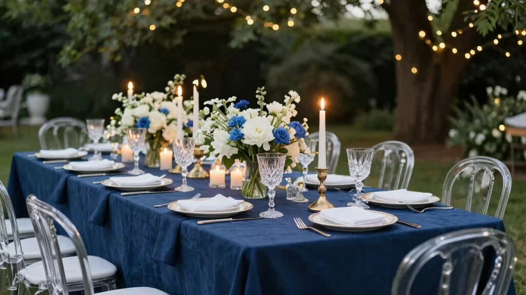 16 Navy Blue Wedding Table Settings Ideas With Classic Elegance