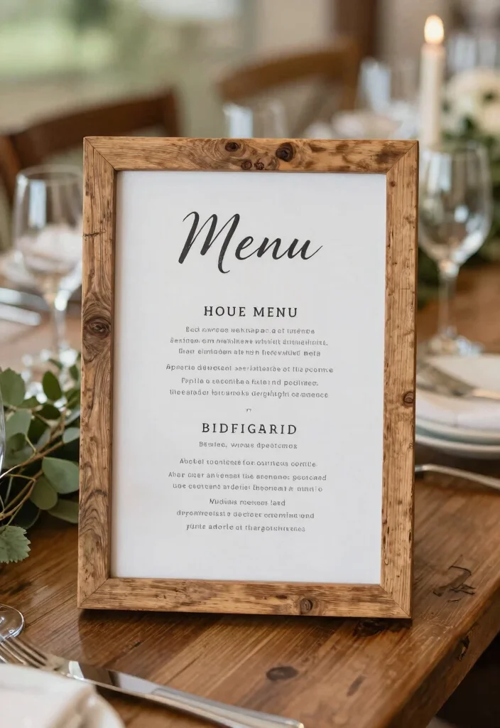 16 Simple Head Table Wedding Ideas That Feel Elegant - 13. Eco-Conscious Signage 1