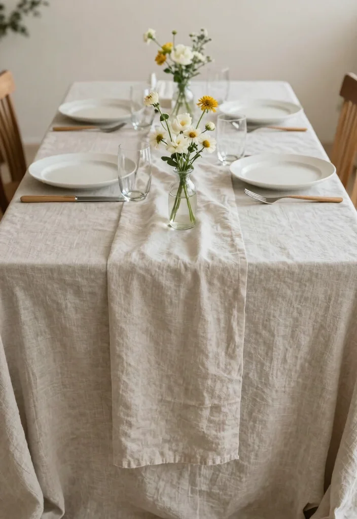 16 Simple Head Table Wedding Ideas That Feel Elegant - 4. Simple Linen Tablecloths 1