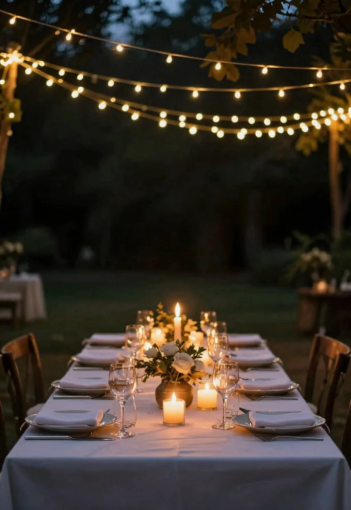 16 Simple Head Table Wedding Ideas That Feel Elegant - 6. Eco-friendly Lighting 1