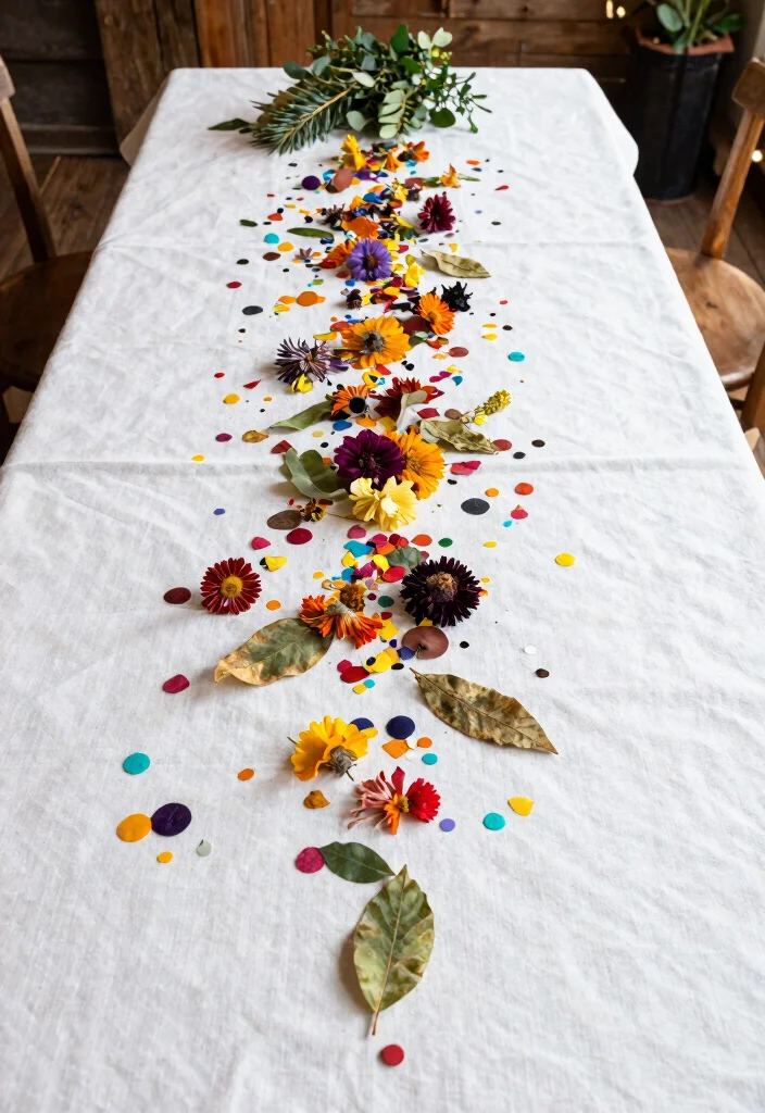 16 Simple Head Table Wedding Ideas That Feel Elegant - 8. Biodegradable Confetti 1