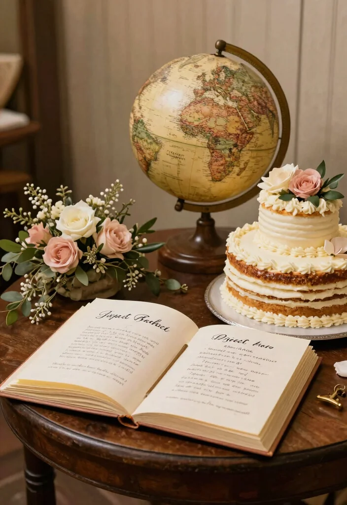 16 Vintage Wedding Cake Table Ideas With Timeless Charm - 15. Unique Guest Book Alternatives 1