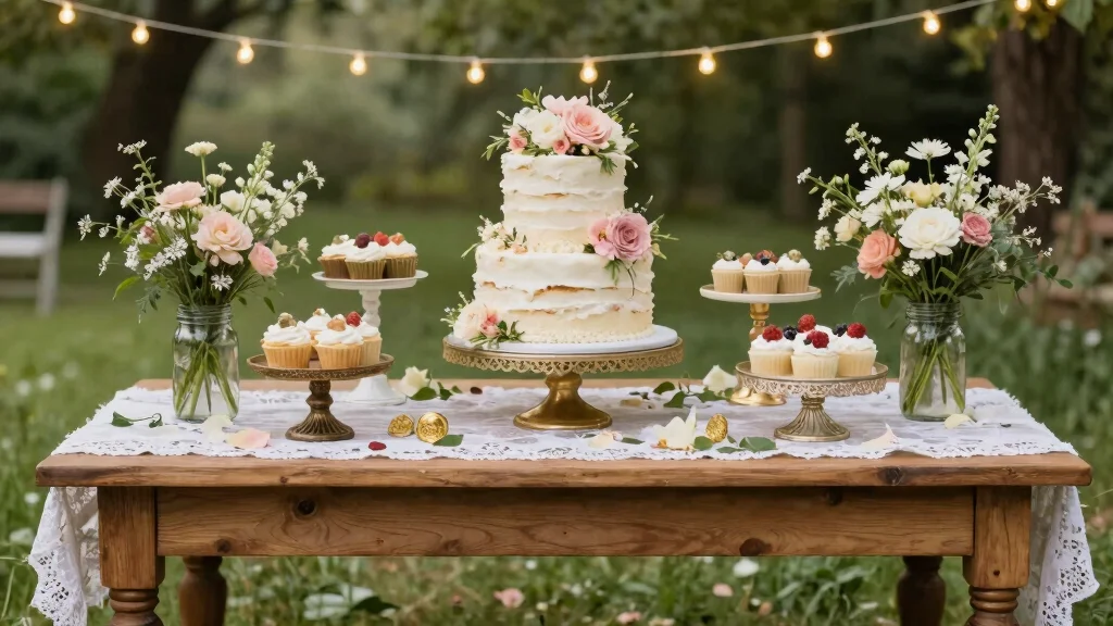 16 Vintage Wedding Cake Table Ideas With Timeless Charm