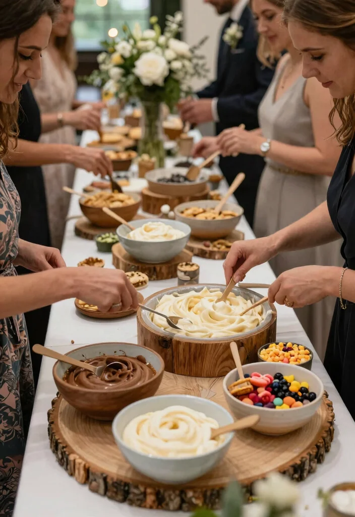16 Wedding Dessert Table Ideas That Look Deliciously Chic 20 16 Wedding Dessert Table Ideas That Look Deliciously Chic - 10. Edible Cookie Dough Station 1