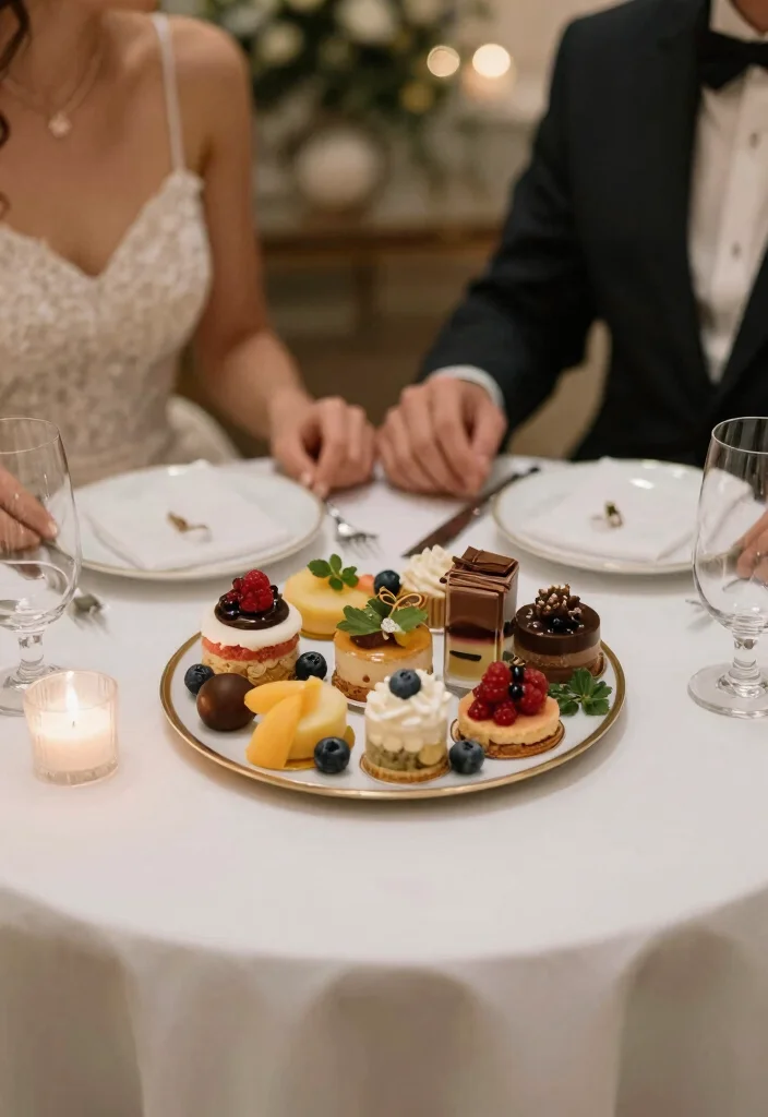 16 Wedding Dessert Table Ideas That Look Deliciously Chic 56 16 Wedding Dessert Table Ideas That Look Deliciously Chic - 16. Sweetheart Table Treats 1