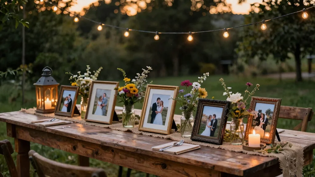 16 Wedding Photo Table Display Ideas Full of Memories