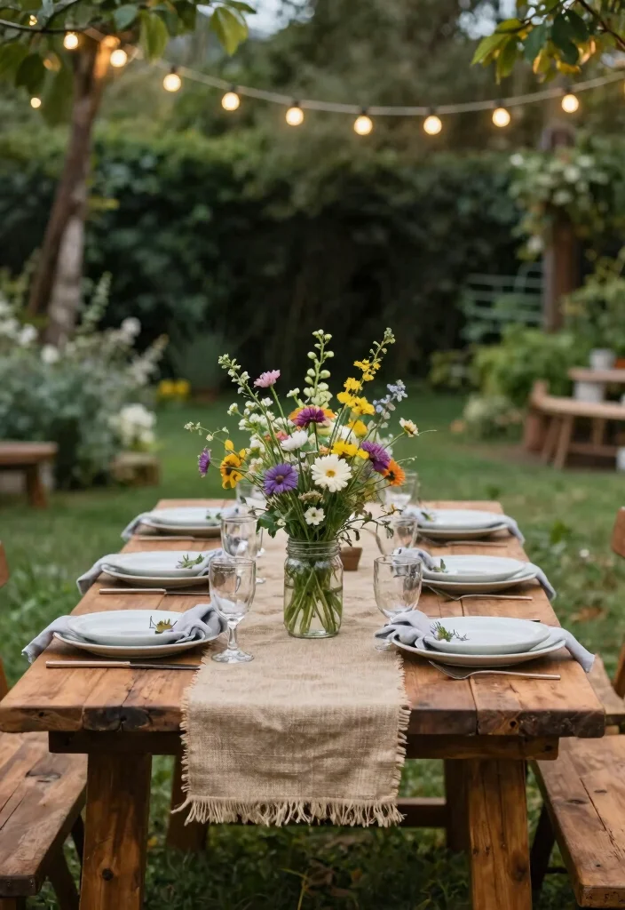 16 Wedding Table Layout Ideas That Make Hosting Easy - 1. Rustic Charm with Reclaimed Wood 1